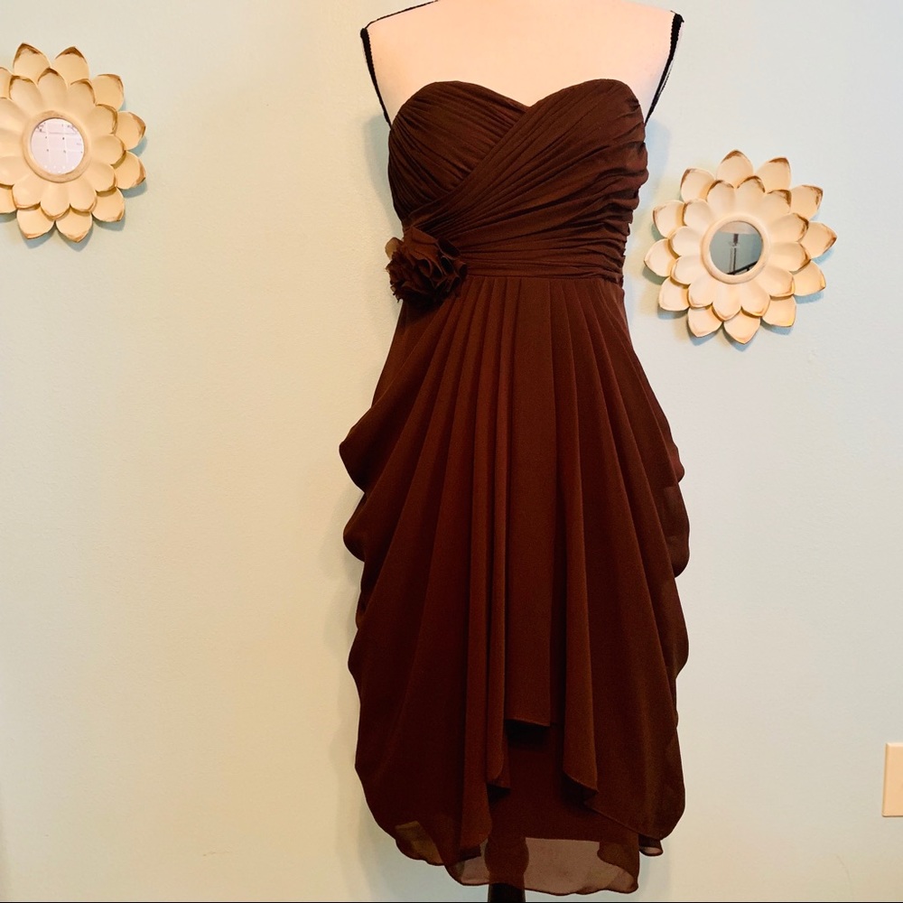 Sweetheart Neckline Drape Skirt Semiformal Dress